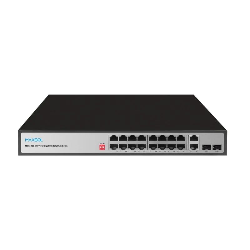 Conmutador PoE Gigabit no gestionado, 16 puertos, 200W