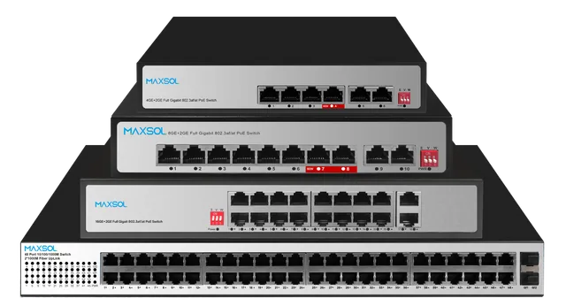 Switch PoE comercial de 1000Mbps